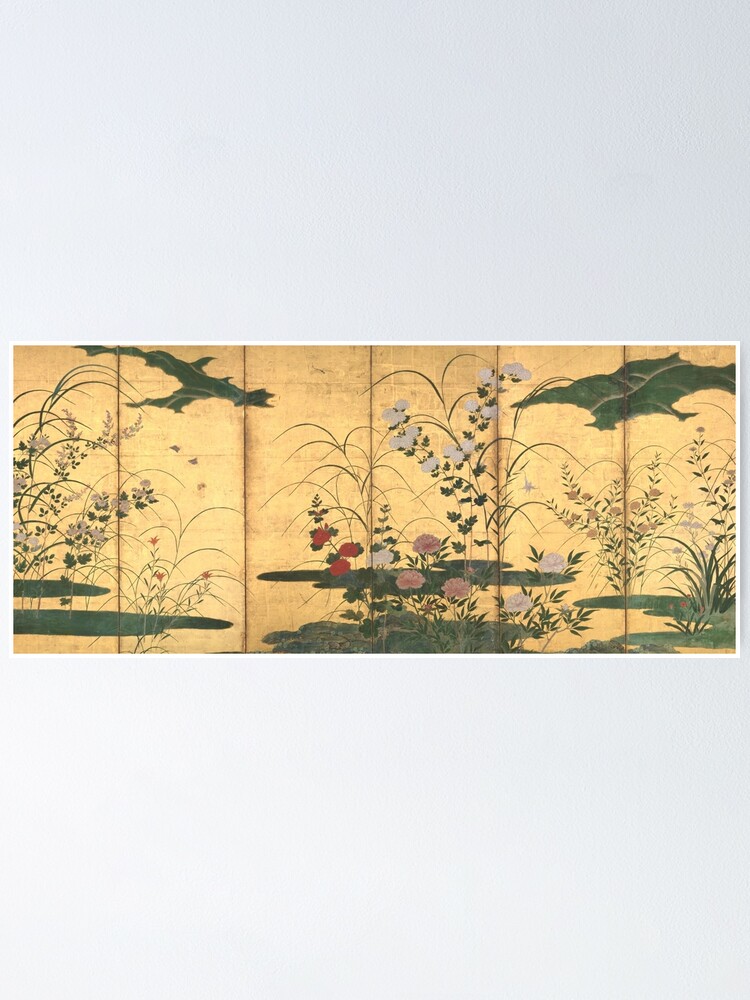 Alternate view of Flowers and Grasses of the Four Seasons Poster