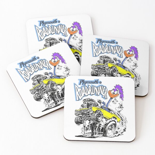 Item preview, Odd Rods Plymouth Roadrunner - Yellow designed and sold by Retrostickersnz.