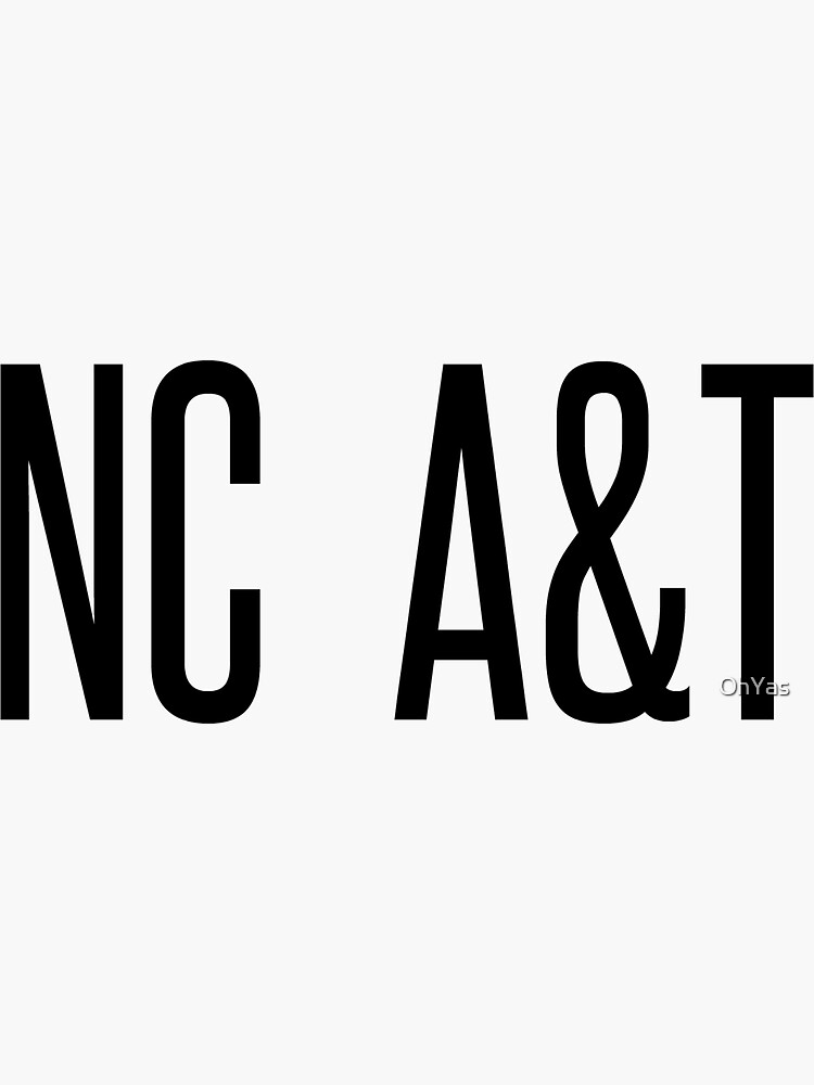 "NC A&T" Sticker for Sale by OhYas Redbubble