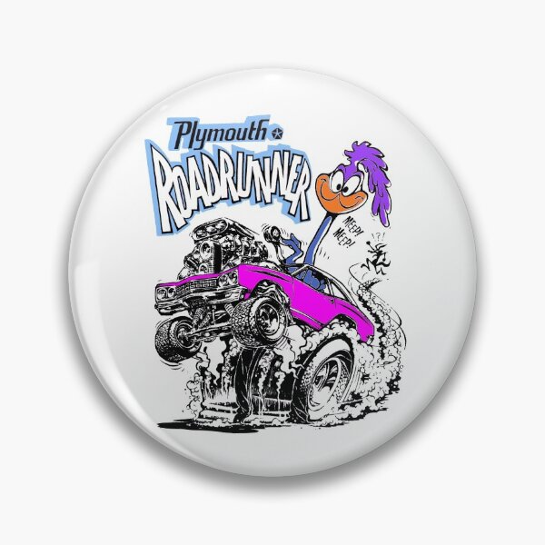 Item preview, Odd Rods Plymouth Roadrunner - Pink designed and sold by Retrostickersnz.