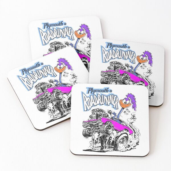 Item preview, Odd Rods Plymouth Roadrunner - Pink designed and sold by Retrostickersnz.