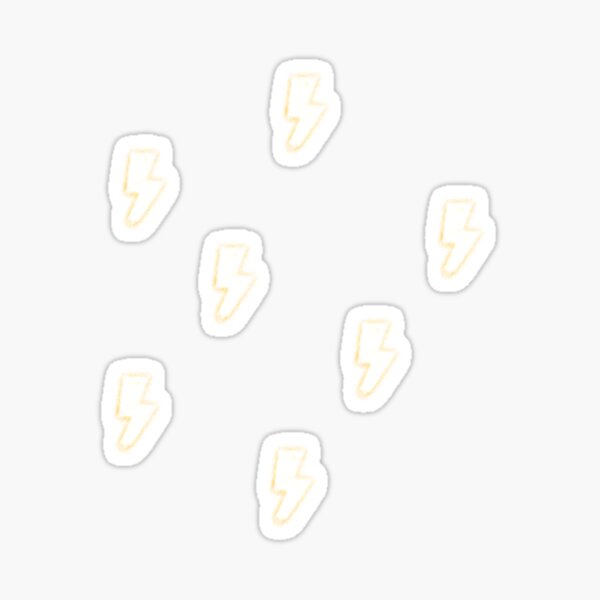 Item preview, Gold Lightning Bolt Sticker Pack designed and sold by laurenmblad.