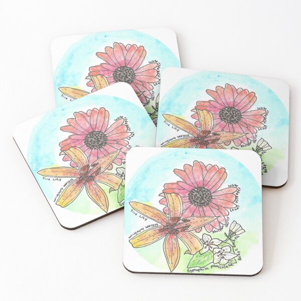 Item preview, Watercolor Flowers designed and sold by Palomita Studios.