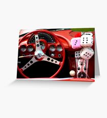 Chevrolet Corvette dashndice Greeting Card