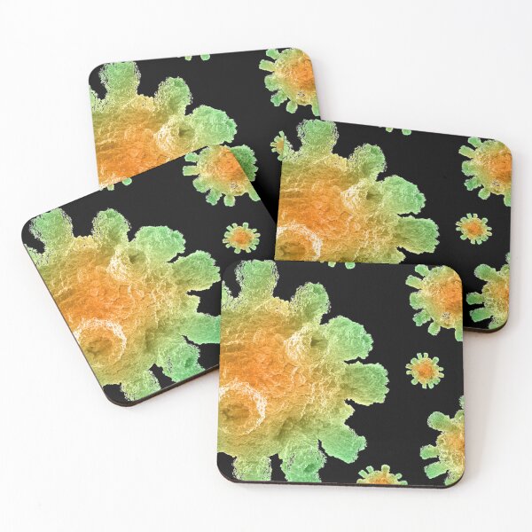 Item preview, ABSTRACT CORONAVIRUS  MICROSCOPIC PHOTO ...Micro designed and sold by Hippiesole.