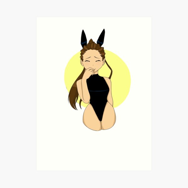 Anime Bunny Girls Art Prints Redbubble - bunny piggy drawing roblox anime