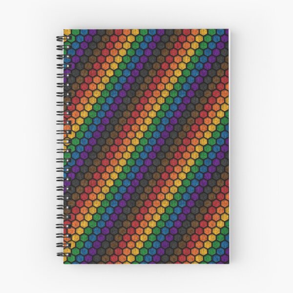 Item preview, Seamless Hexagon Pattern in Inclusive Rainbow Pride Flag Colors designed and sold by LiveLoudGraphic.