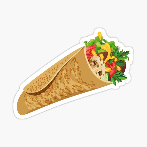 Shawarma Wrap Sticker