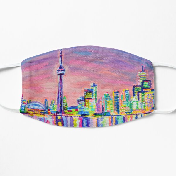 Toronto Skyline Flat Mask