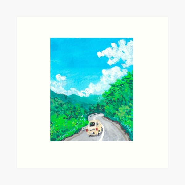 Little Landscape (Highway) Art Print