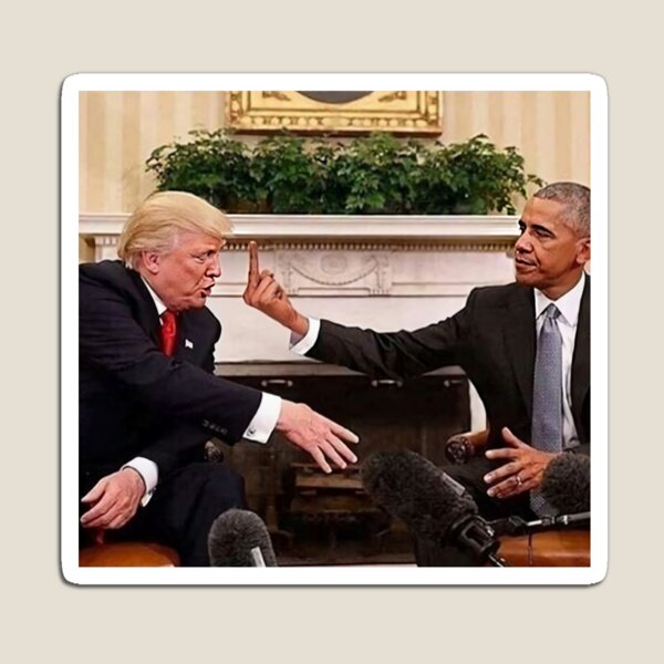 Item preview, Obama Flipping Off Trump designed and sold by mathildeae.