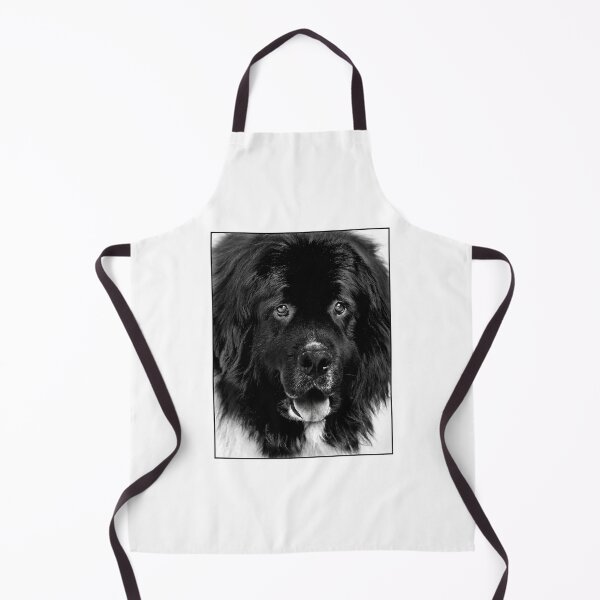 Item preview, Newfoundland Dog Portrait in Black and White designed and sold by Laurie Minor.