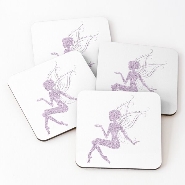 Artikelvorschau, Sitting Fairy Fairies Glitter Fairy Tale Wing Elf Magic Pattern entworfen und verkauft von digitalvintage.