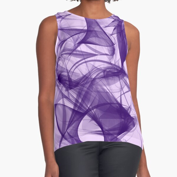 Purple Wisps Sleeveless Top