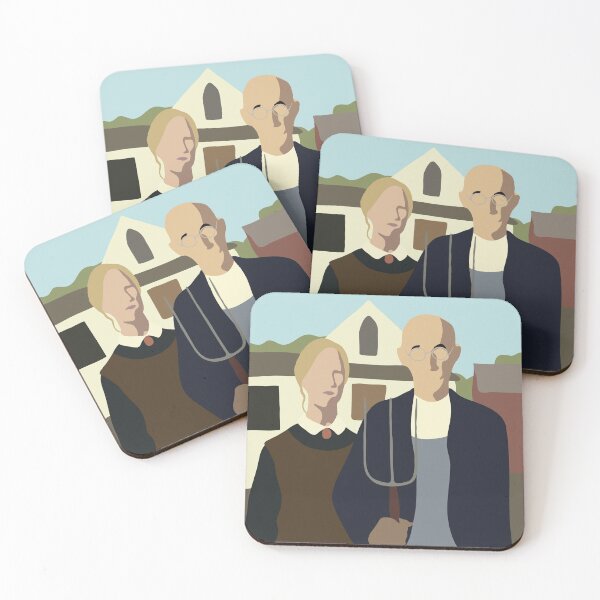 Item preview, American Gothic- Famous Art- Minimal designed and sold by melinarae.