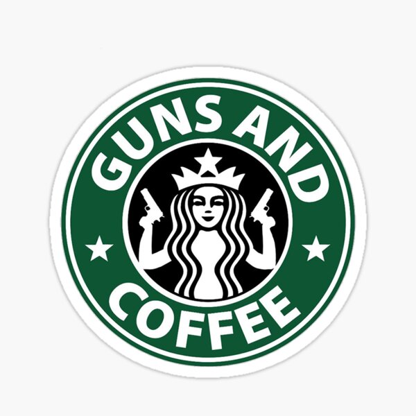 Guns and Coffee Sticker