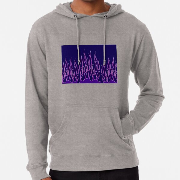 Purple fire hoodie best sale