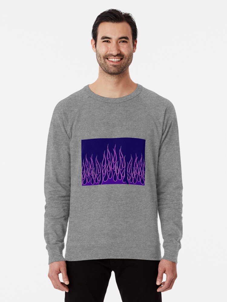 Purple flame sweatshirt best sale