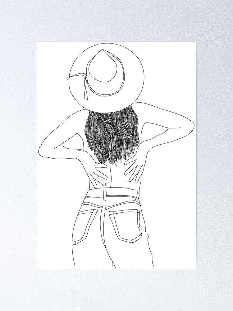 Cowgirl Drawing - HelloArtsy