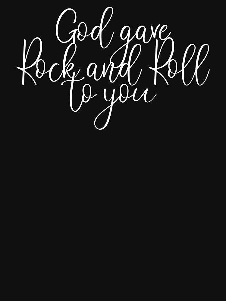 lyrics for god gave rock and roll to you