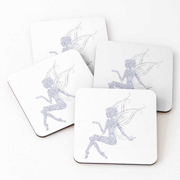 Artikelvorschau, Sitting Fairy Fairies Glitter Fairy Tale Wing Elf Magic Pattern entworfen und verkauft von digitalvintage.