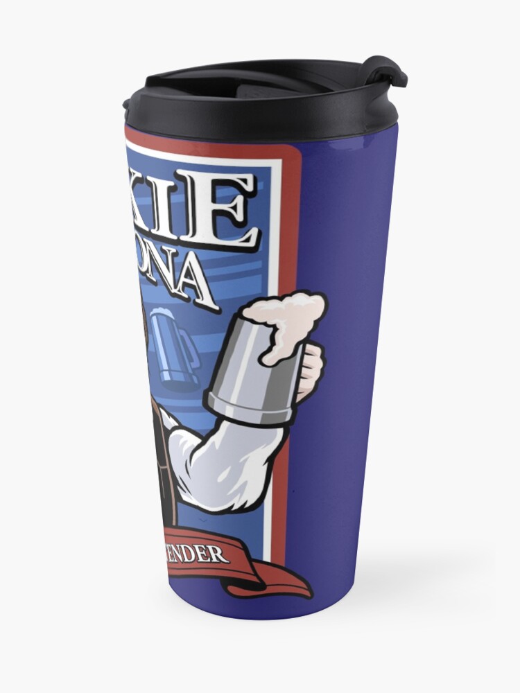 Alternate view of Jackie Daytona- Regular Human Bartender Travel Mug