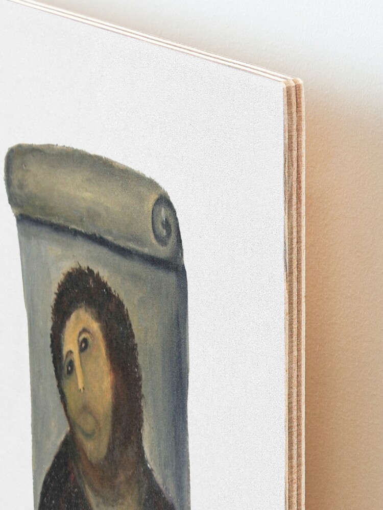 Alternate view of ecce homo restoration Mounted Print