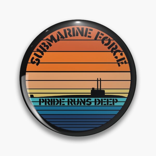 Item preview, Sunset Submarine Force Pride Plain designed and sold by MadMando.