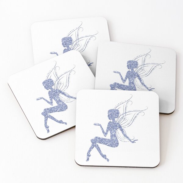 Item preview, Sitting Fairy Fairies Glitter Fairy Tale Wing Elf Magic Pattern designed and sold by digitalvintage.