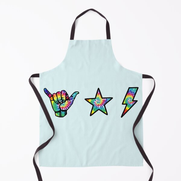 Item preview, tye dye shaka, star and lightning sticker pack designed and sold by samantha brachman.