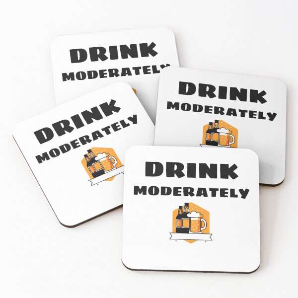 Item preview, Drink Moderately Text Art Design designed and sold by Aldrin Capco.