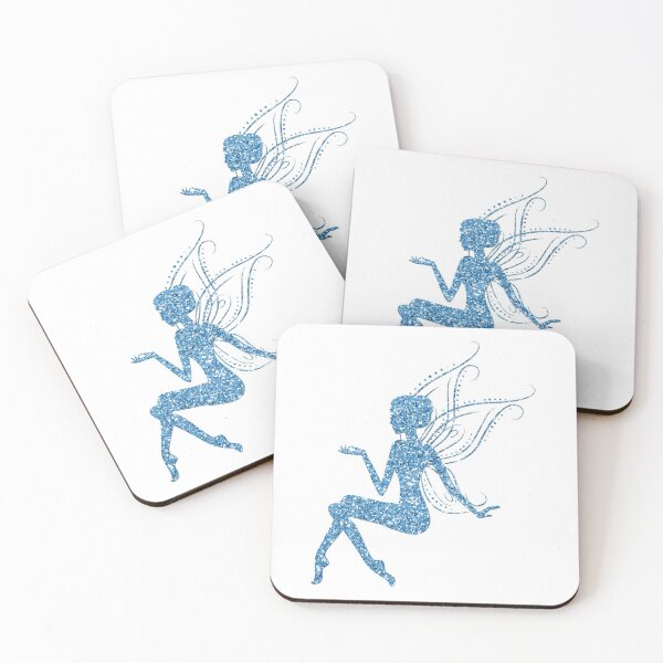 Item preview, Sitting Fairy Fairies Glitter Fairy Tale Wing Elf Magic Pattern designed and sold by digitalvintage.