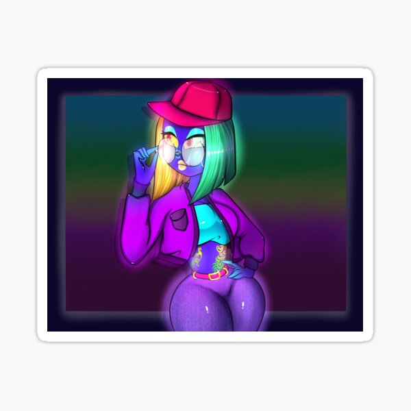 Bad girl (Neon glow version)!! Phone cases and more!! Sticker