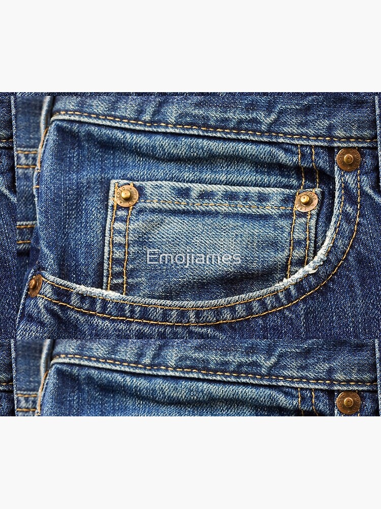blue jean pocket by Emojiames