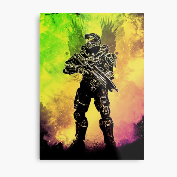 Halo - Master Chief Metal Print
