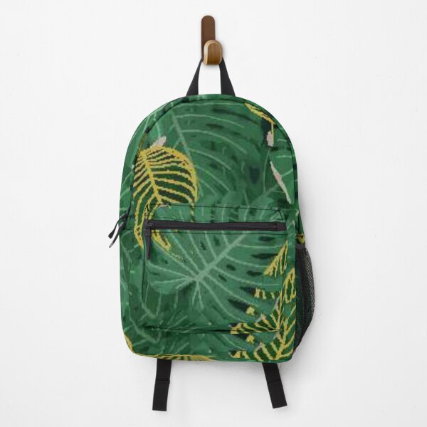 Item preview, Tropical Green and Gold Palm Leaves - Pattern designed and sold by caribbeanvibes.