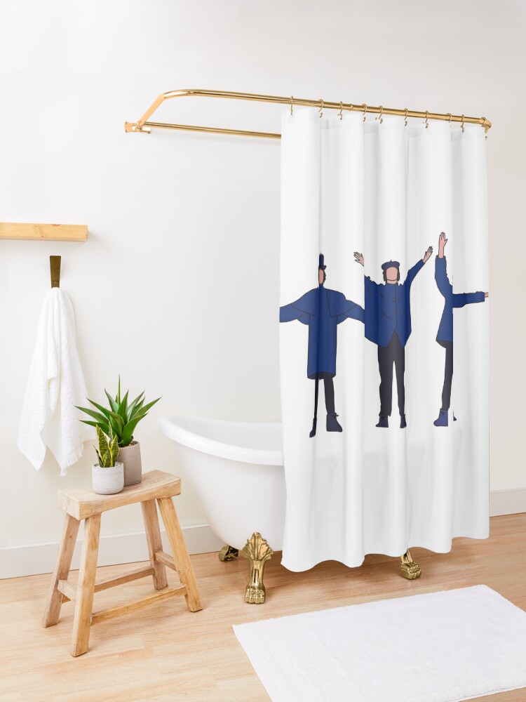 Alternate view of help! Shower Curtain