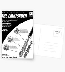 Star Wars Lightsaber Retro Ad Postcards