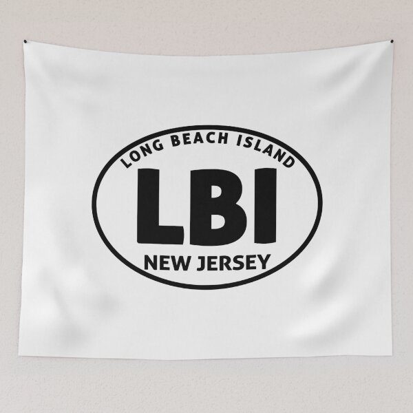 Item preview, Long Beach Island New Jersey Euro Oval designed and sold by DESTINATIONS DECAL.