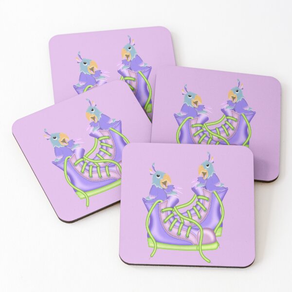 Item preview, Cute Singing Parrots, fantasy art designed and sold by LoneAngel.