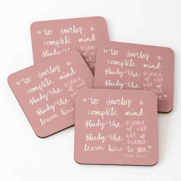 Item preview, Science of art, art of science da Vinci quote designed and sold by Haley Cole.