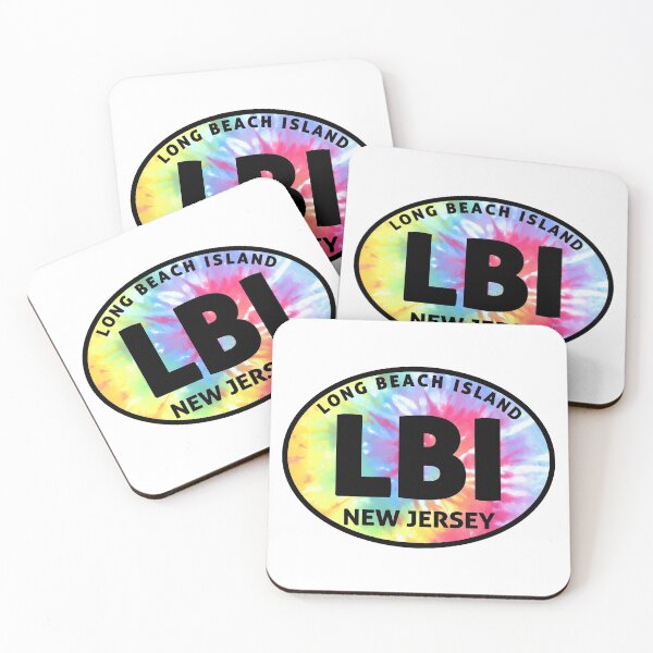Item preview, Long Beach Island New Jersey Euro Oval Tye Dye designed and sold by DESTINATIONS DECAL.
