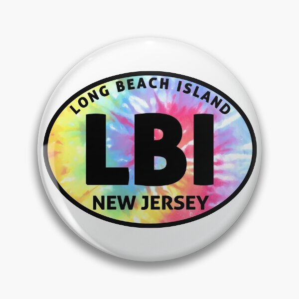 Item preview, Long Beach Island New Jersey Euro Oval Tye Dye designed and sold by DESTINATIONS DECAL.