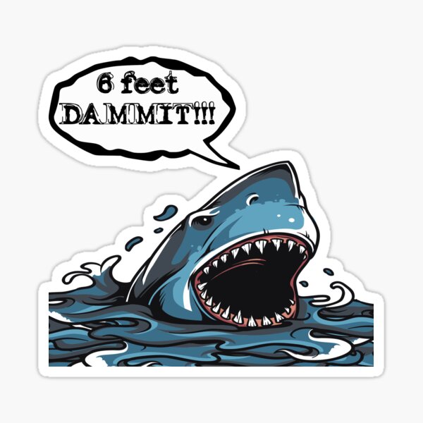6 Feet Sticker