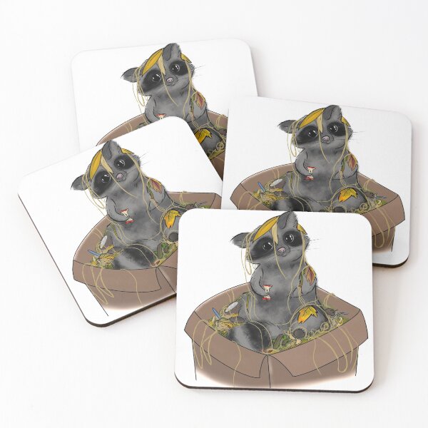 Item preview, Trash Panda (with strings/noodles) designed and sold by sarcohpagus.