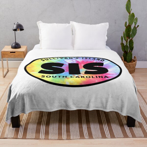 Artikelvorschau, Sullivans Insel South Carolina Euro Oval Tye Dye Sullivans entworfen und verkauft von DESTINATIONS DECAL.