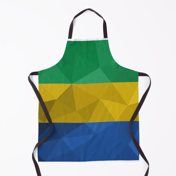Item preview, Gabon Flag Geometric Design – Bold and Modern Art designed and sold by OrangePoly.