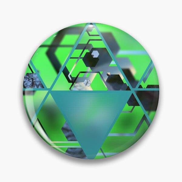 Item preview, Green Geometric Digital Prism designed and sold by Mike Rittenhouse.