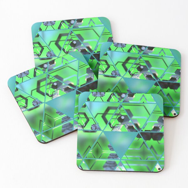 Item preview, Green Geometric Digital Prism designed and sold by Mike Rittenhouse.