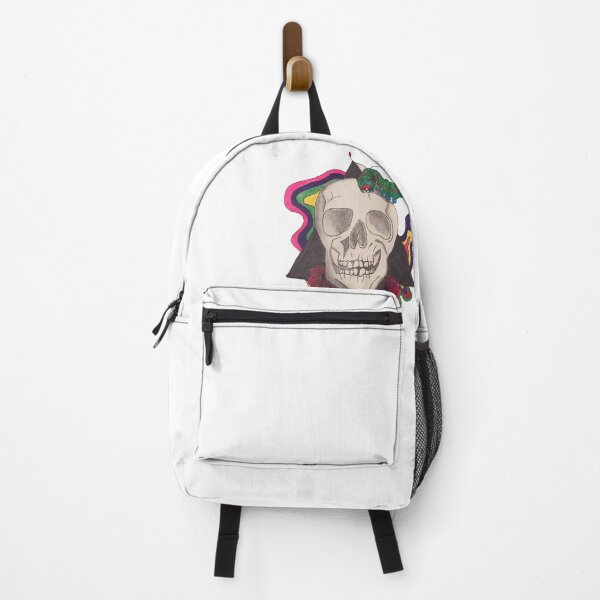 Item preview, Psychedelic Skull with Caterpillar designed and sold by Mia Russell.